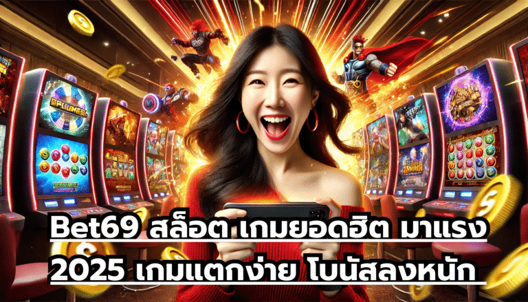 Bet69 สล็อต เกมยอดฮิต มาแรง 2025 เกมแตกง่าย โบนัสลงหนัก แจกจริงไม่อั้นตลอดวัน