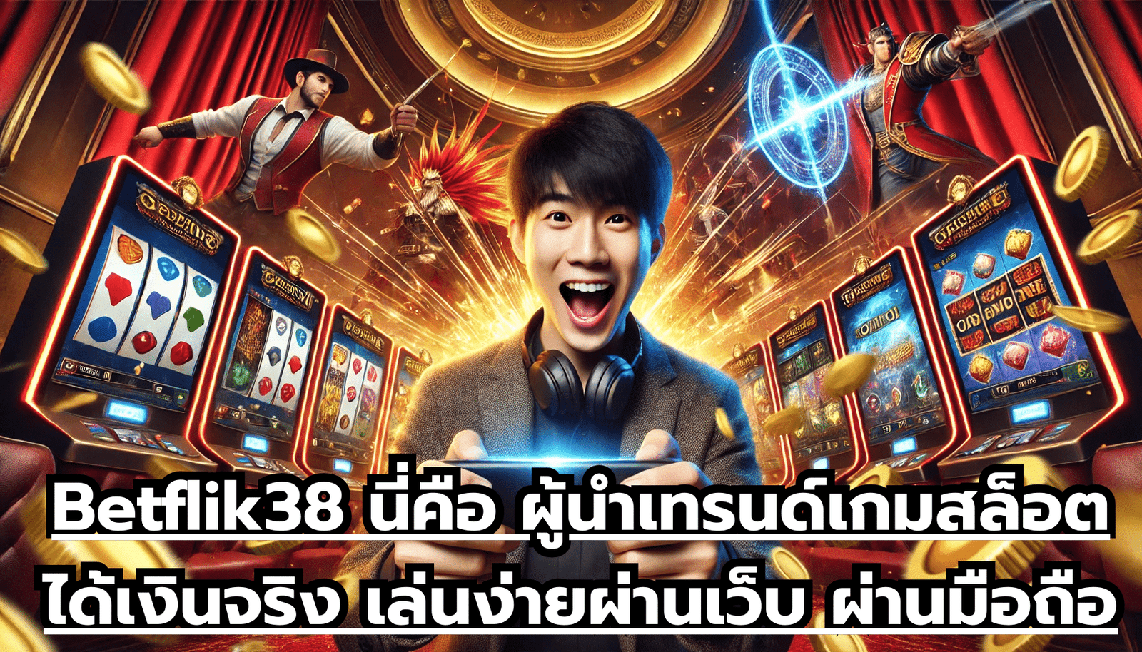 Betflik38 นี่คือ ผู้นำเทรนด์ เกมสล็อต ได้เงินจริง เล่นง่ายผ่านเว็บ ผ่านมือถือ